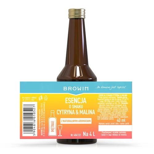 Εσάνς με γεύση λεμονιού-σμέουρου - 40 ml, για 4 L - 4