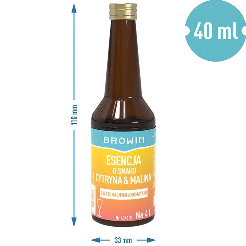 Εσάνς με γεύση λεμονιού-σμέουρου - 40 ml, για 4 L - 7