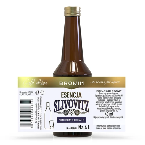 Εσάνς με γεύση σλιβοβίτσας, για 4 L, 40 ml - 4
