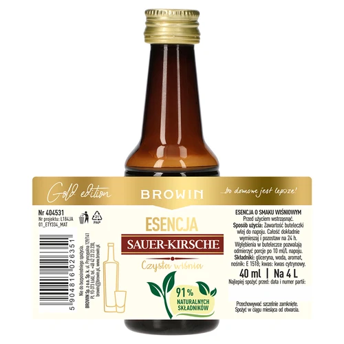 Εσάνς Sauer-Kirsche - Czysta Wiśnia, 40 ml, για 4 L - 5