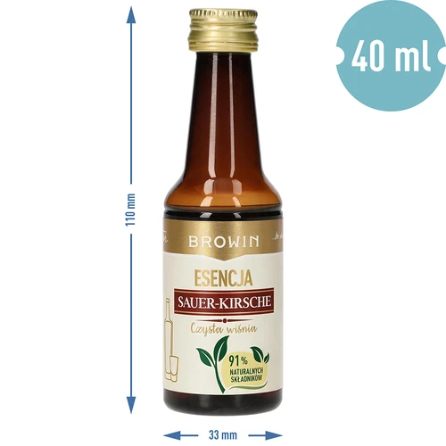 Εσάνς Sauer-Kirsche - Czysta Wiśnia, 40 ml, για 4 L - 7