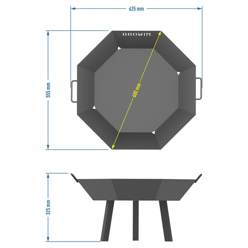 Εστία φωτιάς κήπου Ø 60 cm - στυλ loft - 8
