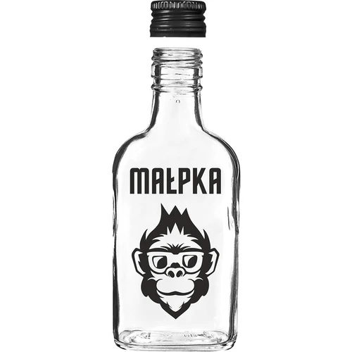 Μπουκάλι τύπου φλασκί 200 ml με βιδωτό καπάκι, εκτύπωση «Μαϊμού», 1 τεμ. - 3