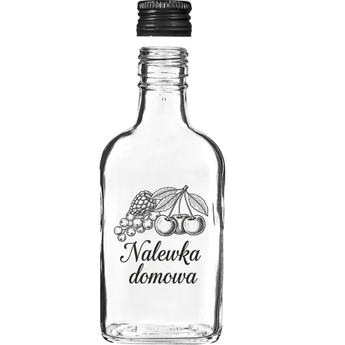 Φλασκί 200 ml με βιδωτό καπάκι, με εκτύπωση «Nalewka domowa», 1 τεμ. - 3