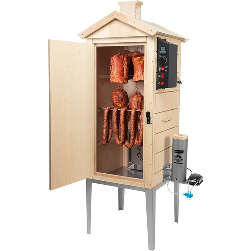 Ηλεκτρικό καπνιστήριο dragON PLYWOOD NATURE 100E από κοντραπλακέ, με θερμαντική μονάδα και ψηφιακό ελεγκτή - 4