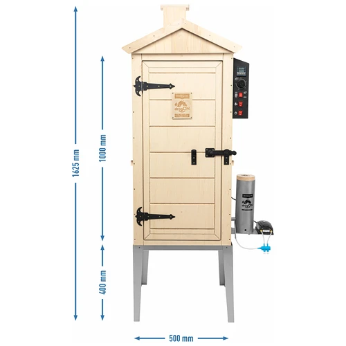 Ηλεκτρικό καπνιστήριο dragON PLYWOOD NATURE 100E από κοντραπλακέ, με θερμαντική μονάδα και ψηφιακό ελεγκτή - 14