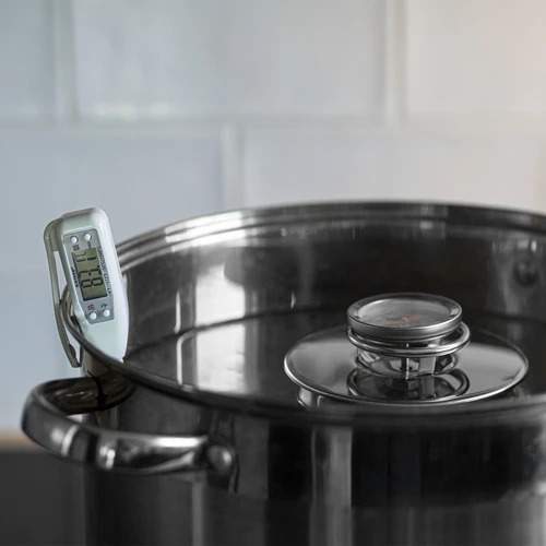 Ηλεκτρονικό θερμόμετρο κουζίνας (-50°C έως +300°C) με θήκη, λευκό - 3