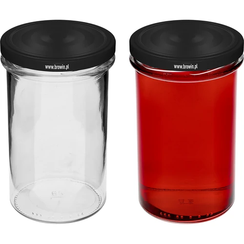 Ίσιο βάζο 545ml (Ø 82) - με μαύρο καπάκι, 6 τεμ. - 5