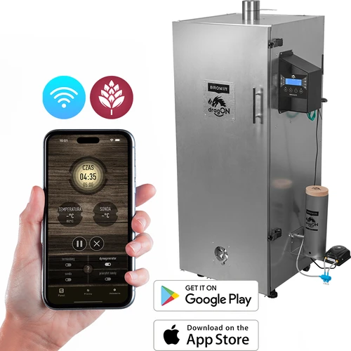 Καπνιστήρι dragON ατσάλινο 220 L, IQ – με ελεγκτή Wi-Fi