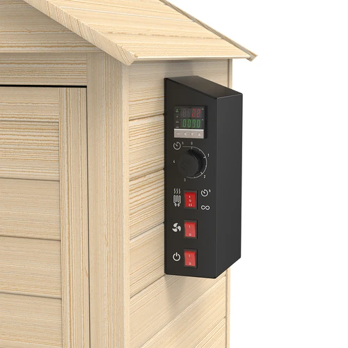 Καπνιστήριο 115 L dragON Wood 60E, ξύλινο, με ηλεκτρική θερμαντική μονάδα και ελεγκτή - 7