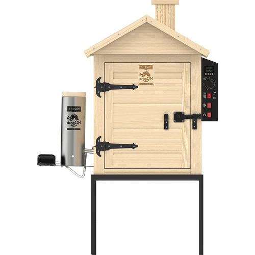 Καπνιστήριο 115 L dragON Wood 60E, ξύλινο, με ηλεκτρική θερμαντική μονάδα και ελεγκτή - 3