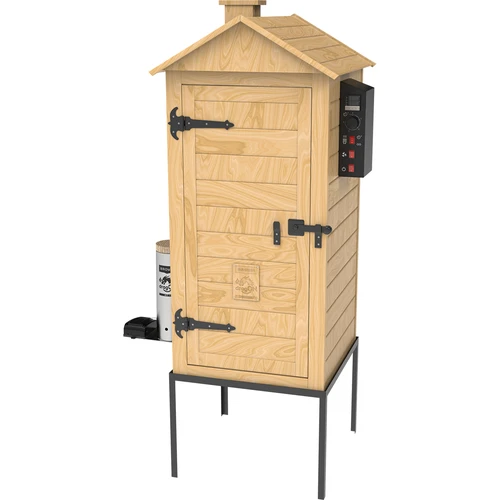 Καπνιστήριο 200 L dragON Larch E21 - από ξύλο λάριξ, με ηλεκτρική μονάδα θέρμανσης και ελεγκτή - 2