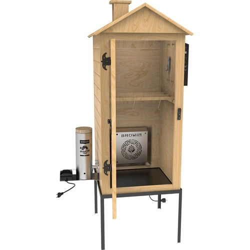 Καπνιστήριο 200 L dragON Larch E21 - από ξύλο λάριξ, με ηλεκτρική μονάδα θέρμανσης και ελεγκτή - 5