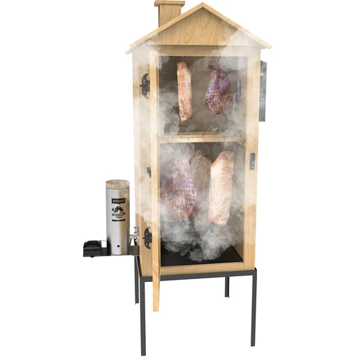 Καπνιστήριο 200 L dragON Larch E21 - από ξύλο λάριξ, με ηλεκτρική μονάδα θέρμανσης και ελεγκτή - 8