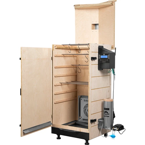 Καπνιστήριο dragON PLYWOOD NATURE χωρίς σκελετό, με ελεγκτή Wi‑Fi, 200L - 3