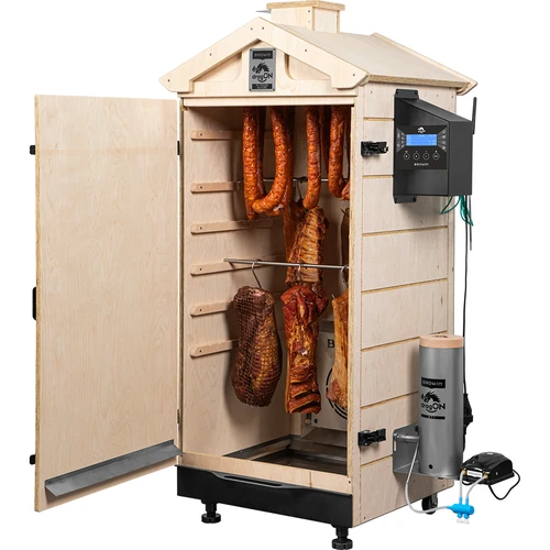 Καπνιστήριο dragON PLYWOOD NATURE χωρίς σκελετό, με ελεγκτή Wi‑Fi, 200L - 4