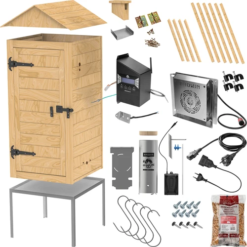 Καπνιστήριο με Wi-Fi, 200 L – dragON WOOD 100IQ με ηλεκτρική μονάδα θέρμανσης και ελεγκτή - 3