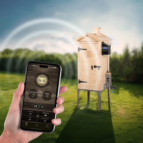 Καπνιστήριο με Wi-Fi, 200 L – dragON WOOD 100IQ με ηλεκτρική μονάδα θέρμανσης και ελεγκτή - 7