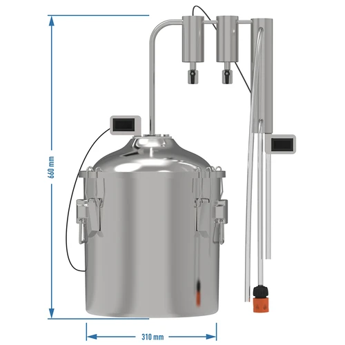 Κλασικός αποστακτήρας Convex 18 L - 2 δοχεία καθίζησης - 9