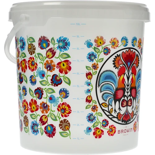 Κουβάς τροφίμων GWIOZDA - με καπάκι, 10 L - 3