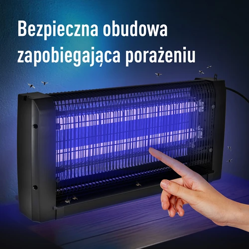 Λάμπα εξόντωσης εντόμων UVA 20 W, μαύρη - 7