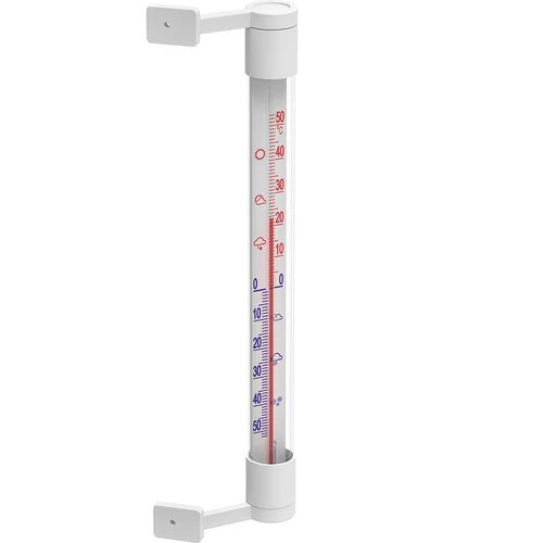 Λευκό εξωτερικό θερμόμετρο (-50°C έως +50°C) 22 cm - 2
