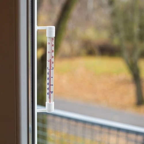 Λευκό εξωτερικό θερμόμετρο (-50°C έως +50°C) 22 cm - 6