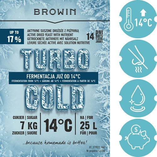 Μαγιά Turbo Cold 120 g - 5