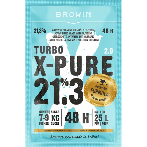 Μαγιά Turbo X-Pure 21,3% 48h, 25 L