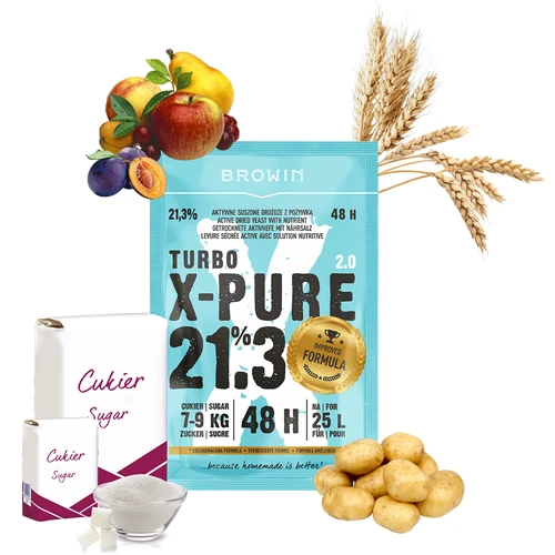 Μαγιά Turbo X-Pure 21,3% 48h, 25 L - 4