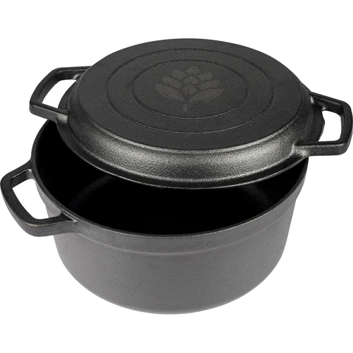 Μαντεμένια κατσαρόλα με τηγάνι, 5 L + 1 L - 3