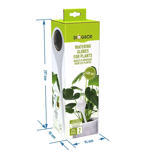 Μπάλες ποτίσματος για φυτά, διαφανείς, 400 ml, 2 τεμ. - 6
