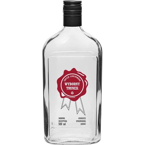 Μπουκάλι 500 ml με βιδωτό καπάκι, εκτύπωση «Wyborny Trunek», 1 τεμ.