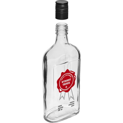 Μπουκάλι 500 ml με βιδωτό καπάκι, εκτύπωση «Wyborny Trunek», 1 τεμ. - 3