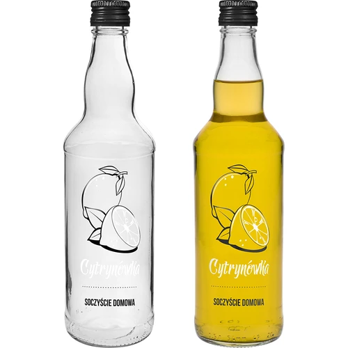 Μπουκάλι 500 ml με βιδωτό πώμα, με εκτύπωση «Cytrynówka», 1 τεμ.