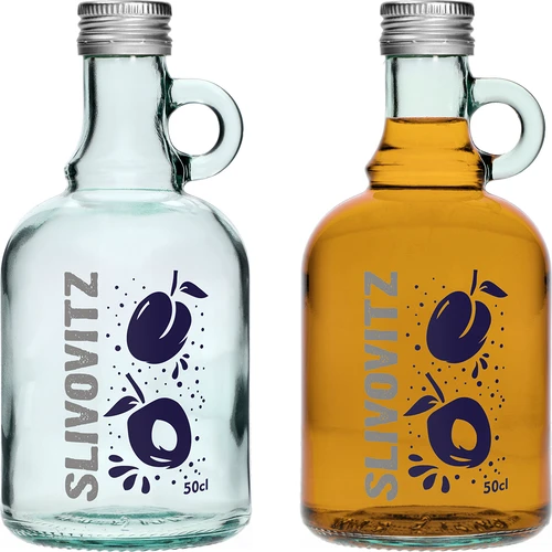 Μπουκάλι 500 ml με βιδωτό πώμα και δίχρωμη εκτύπωση Slivovitz - 4 τεμ. - 4