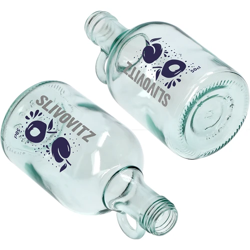 Μπουκάλι 500 ml με βιδωτό πώμα και δίχρωμη εκτύπωση Slivovitz - 4 τεμ. - 6