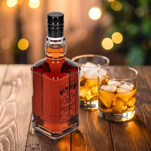 Φιάλη Daniels 500 ml με βιδωτό καπάκι, εκτύπωση «Bimber OLD», 1 τεμ. - 7