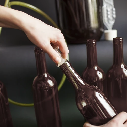 Μπουκάλι για κρασί 750 ml καφέ - πακέτο συρρίκνωσης 8 τεμ. - 9