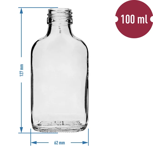Μπουκάλι για λικέρ τύπου φλασκί 100 ml, 10 τεμ. - 4