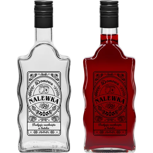 Μπουκάλι Klasztorna 500 ml με βιδωτό καπάκι, εκτύπωση «Nalewka», 1 τεμ. - 2