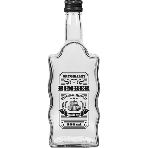 Μπουκάλι Klasztorna 500 ml με καπάκι, τύπωμα «Bimber», 1 τεμ. - 3