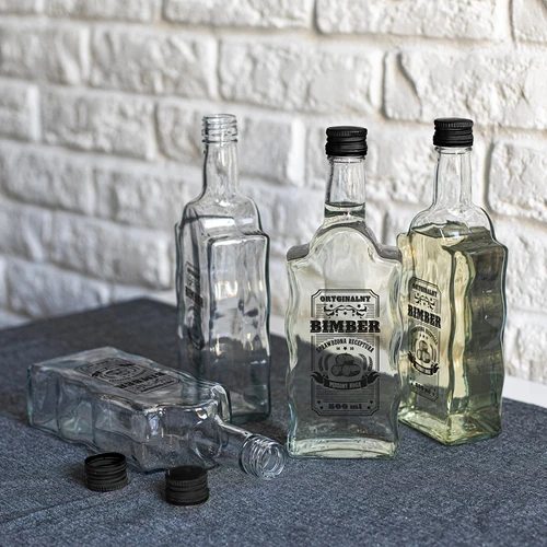 Μπουκάλι Klasztorna 500 ml με καπάκι, τύπωμα «Bimber», 1 τεμ. - 6