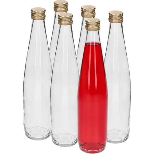 Μπουκάλι Klubowa 500 ml με χρυσό βιδωτό καπάκι, σετ 6 τεμ. - 3
