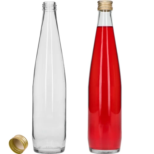 Μπουκάλι Klubowa 500 ml με χρυσό βιδωτό καπάκι, σετ 6 τεμ. - 4
