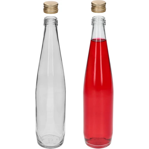 Μπουκάλι Klubowa 500 ml με χρυσό βιδωτό καπάκι, σετ 6 τεμ. - 5