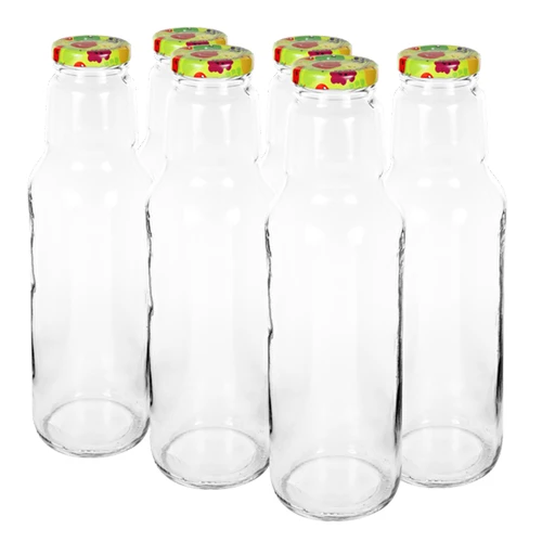 Μπουκάλι TO 750 ml με καπάκι για χυμό φ43, 6 τεμ.