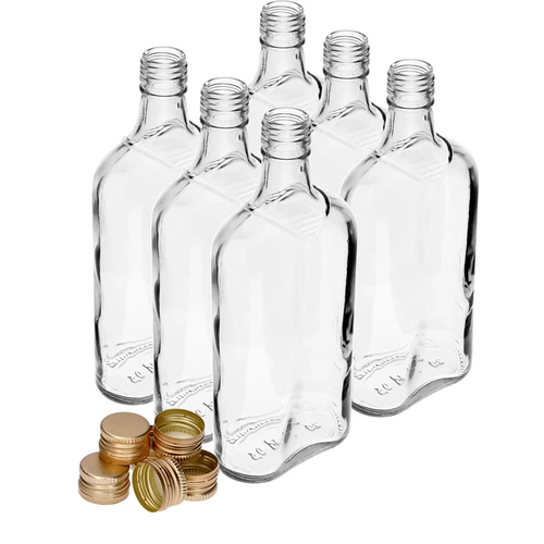 Μπουκάλι τύπου φλασκί 500 ml με βιδωτό πώμα, 6 τεμ. - 10
