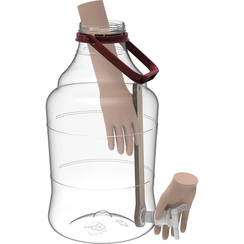 Νταμιτζάνα 15 L με λαβή και βρυσάκι - 7