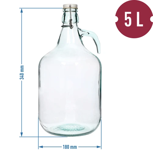 Νταμιτζάνα Dama 5L με συρμάτινο μηχανισμό κλεισίματος - 4